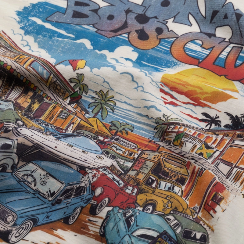 Billionaire Boys Club Partay Tee - Winter White Team Vibe DoubleLayered Structure