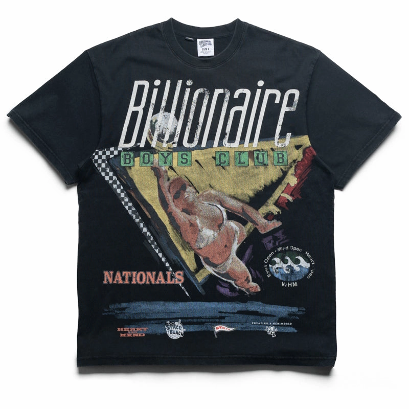 London Edge Sporty Look Billionaire Boys Club Sighting Knit Tee - Black