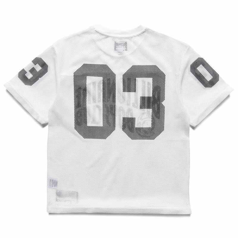 Billionaire Boys Club Varsity Knit Football Jersey - White World Edge Strong Glow