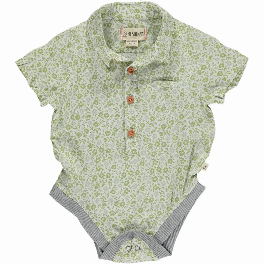 Helford Green Floral Woven Onesie Comfort Design Office Mood