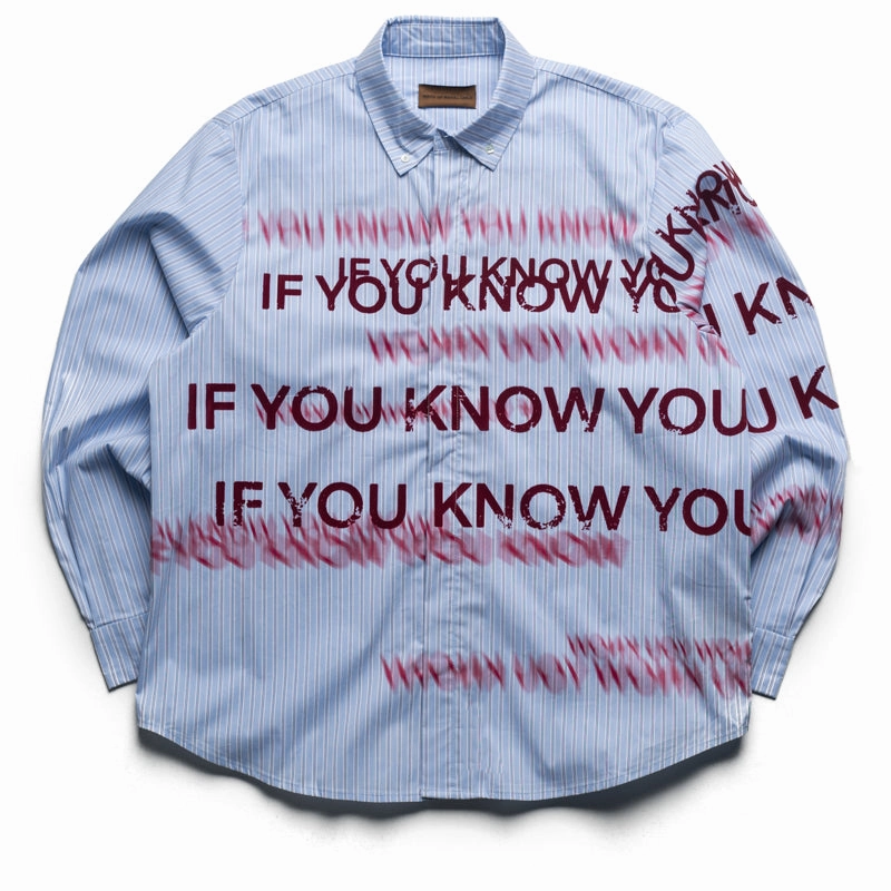 Birth Of Royal Child If You Know Velour Letter Shirt - Blue TearResistant Smooth Yarn