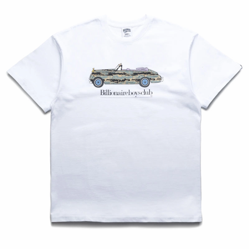 Billionaire Boys Club Rolls Tee - White Unique Cut Wind Ease