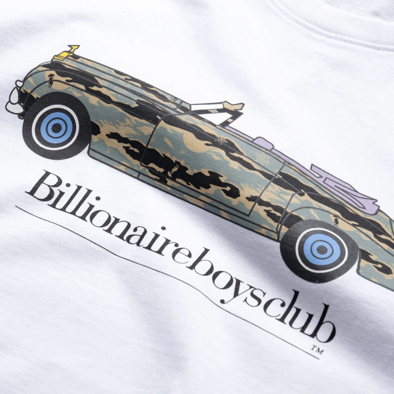 Billionaire Boys Club Rolls Tee - White Sunset Scene Office Glam