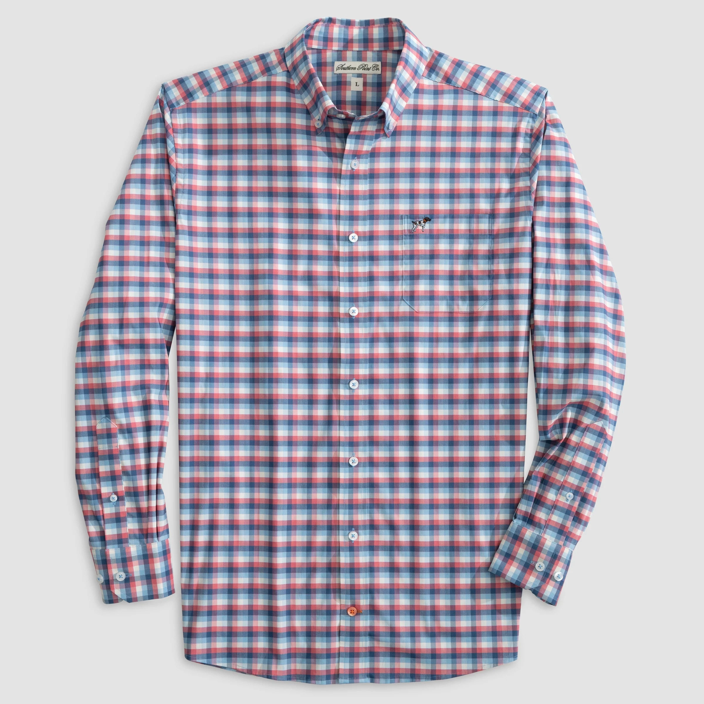 Simple Fashion Hadley Stretch Button Down - Sailwind Plaid