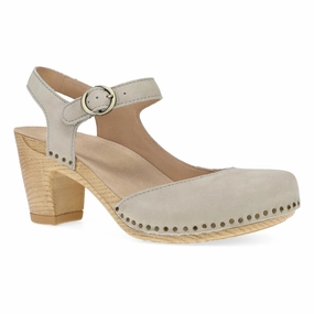 Taytum Taupe Milled Nubuck Suede Heels