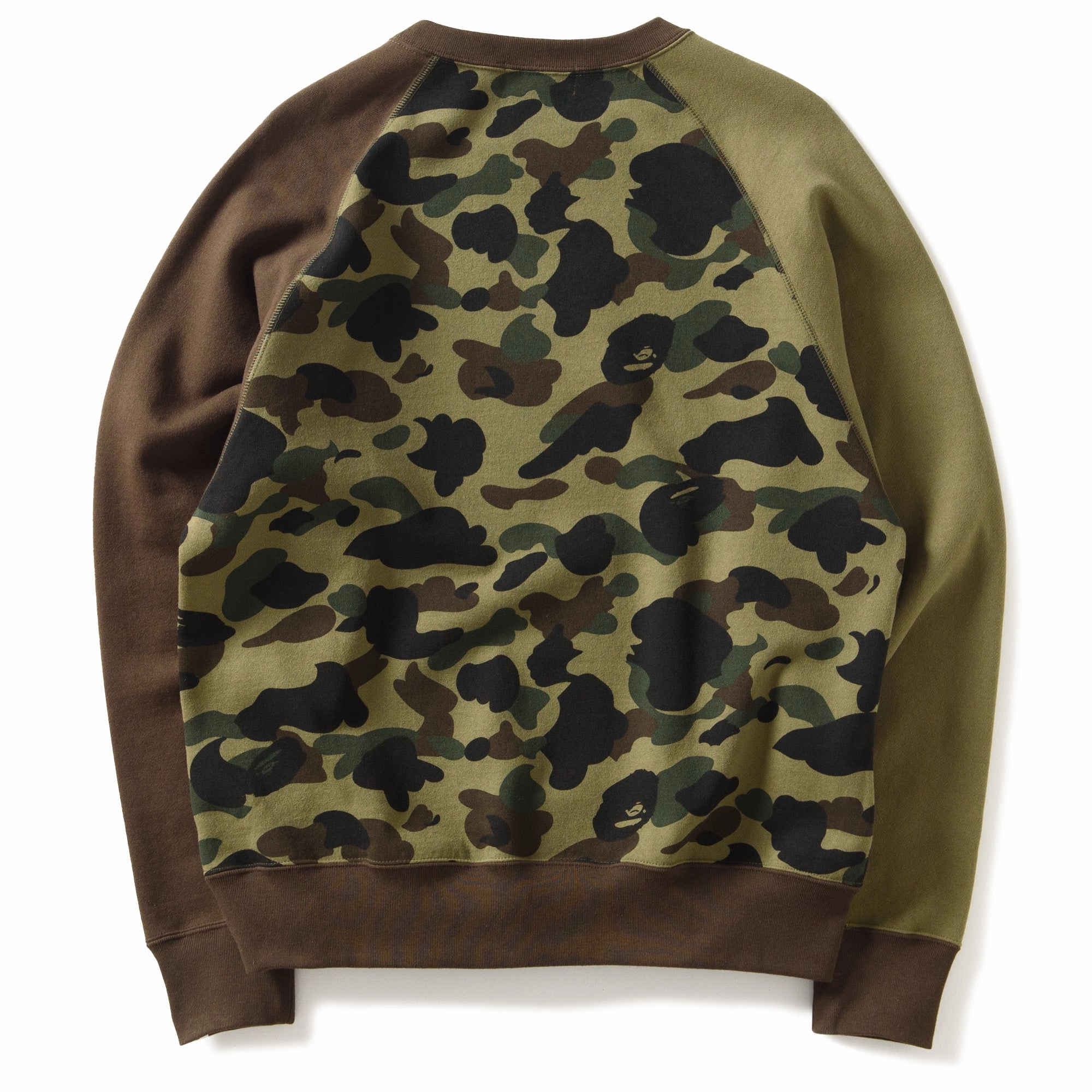 A Bathing Ape 1st Camo Relaxed Fit Crewneck - Green Balance Core
