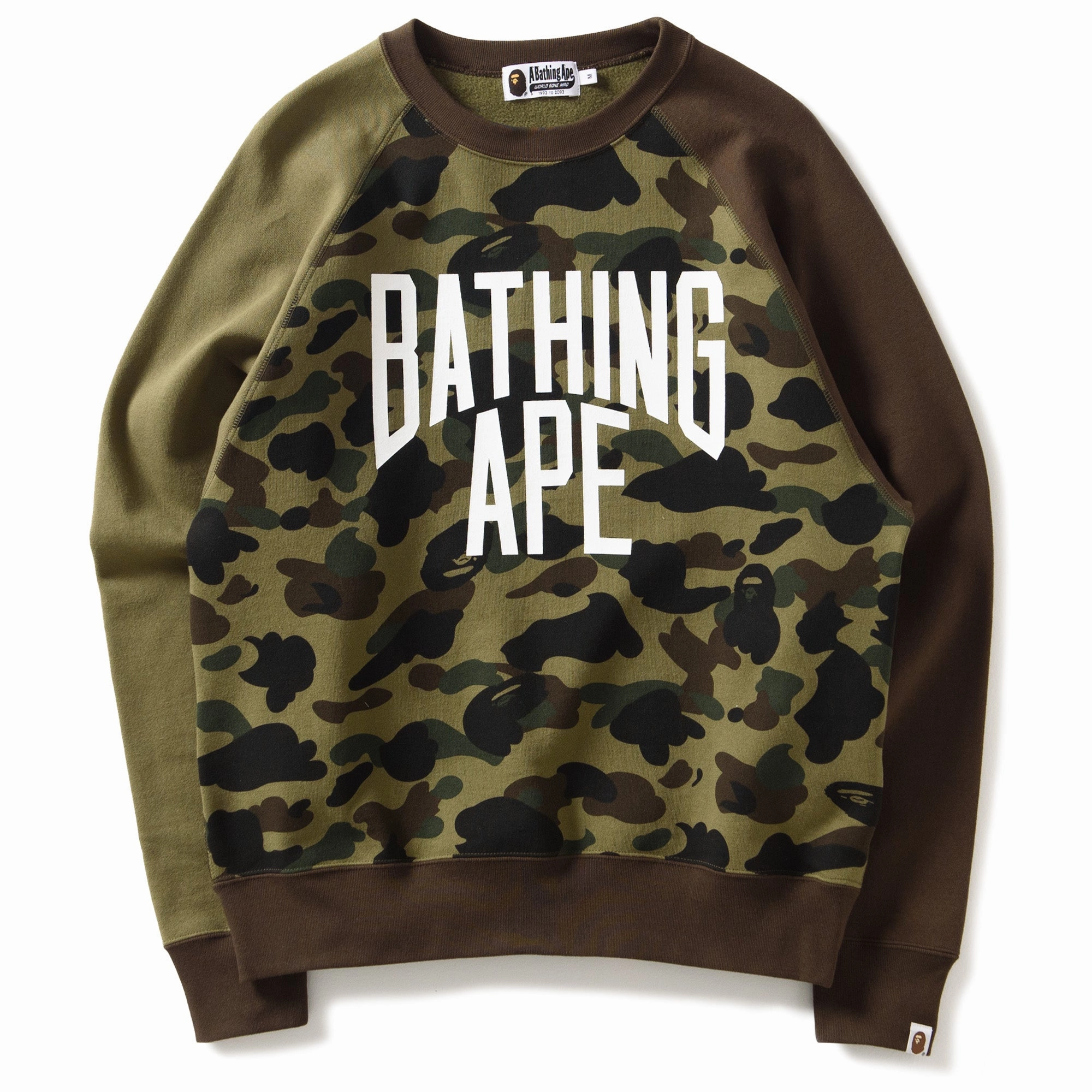 A Bathing Ape 1st Camo Relaxed Fit Crewneck - Green OdorResistant Material