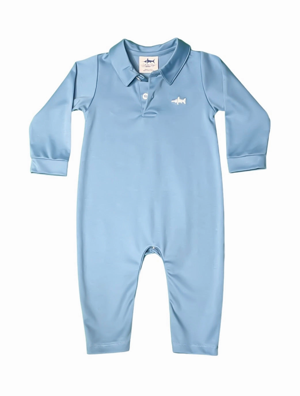 Dream Base Signature Polo Romper - Niagra
