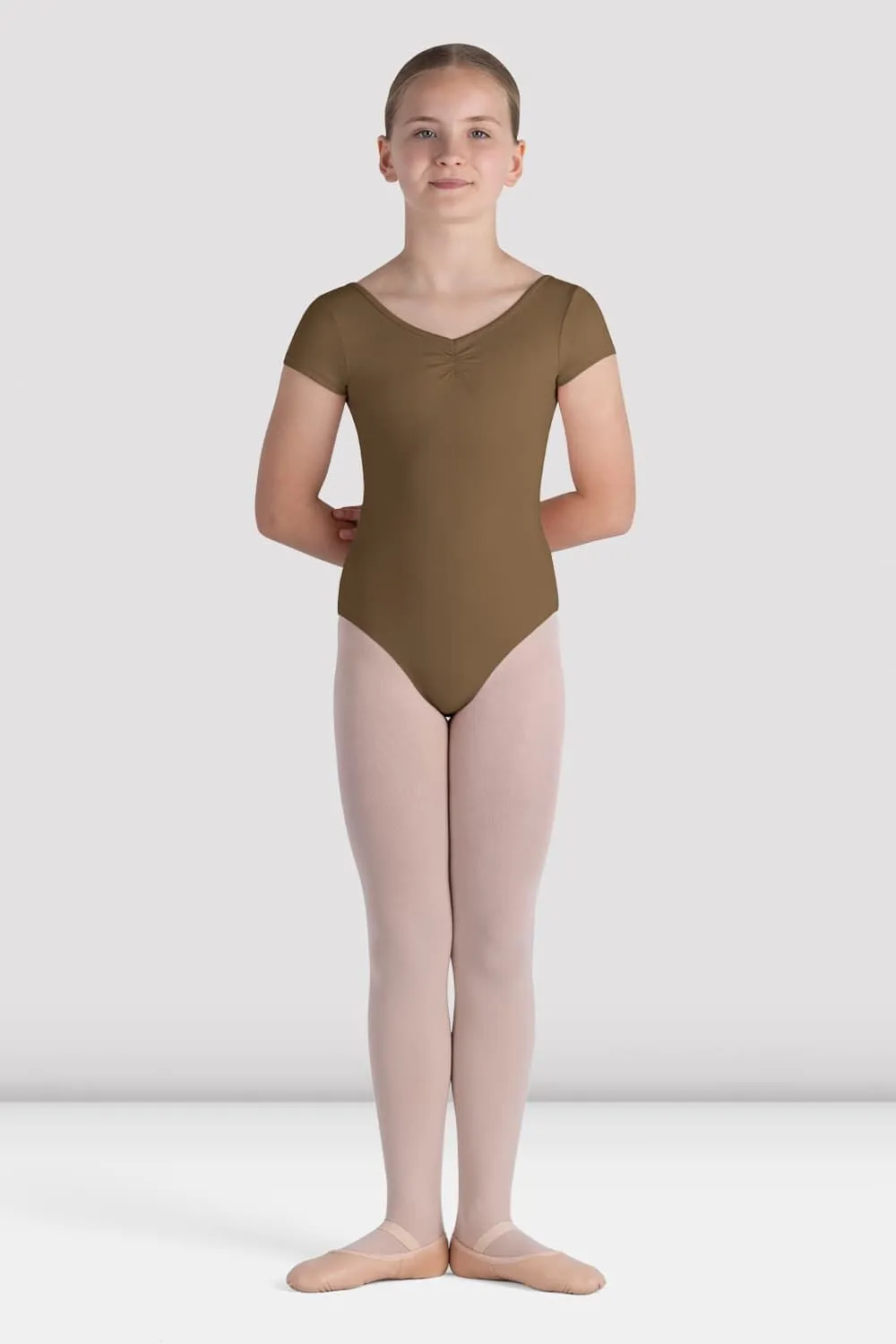Collapsible Heel Geometry Girls Piper Cap Sleeve Leotard