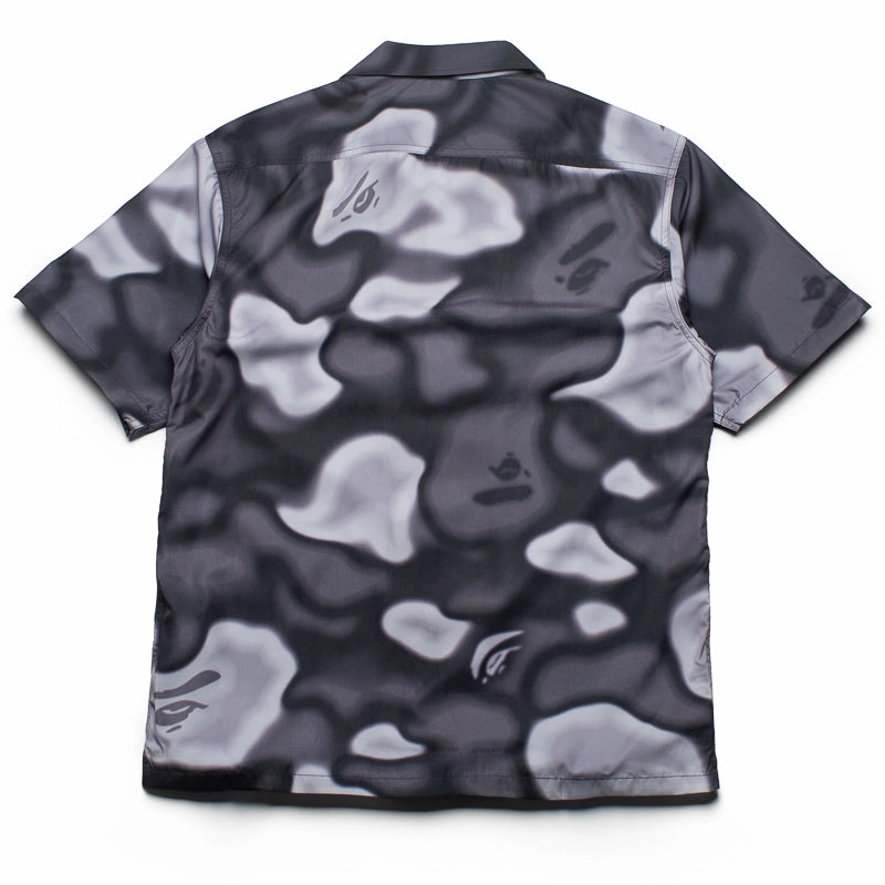 A Bathing Ape Liquid Camo One Point Collar Shirt - Black Friend Vibe LowMaintenance Material