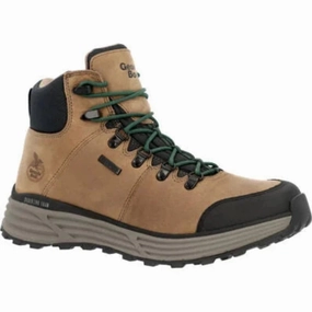 Georgia Boot Durablend Sport Men's Waterproof Boots Gb00642 In Brown Thermal Core Morning Walk
