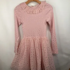 Size 11-12: Mini Boden Pink Starry Long Sleeve Dress NEW w/Tags Urban Aesthetic