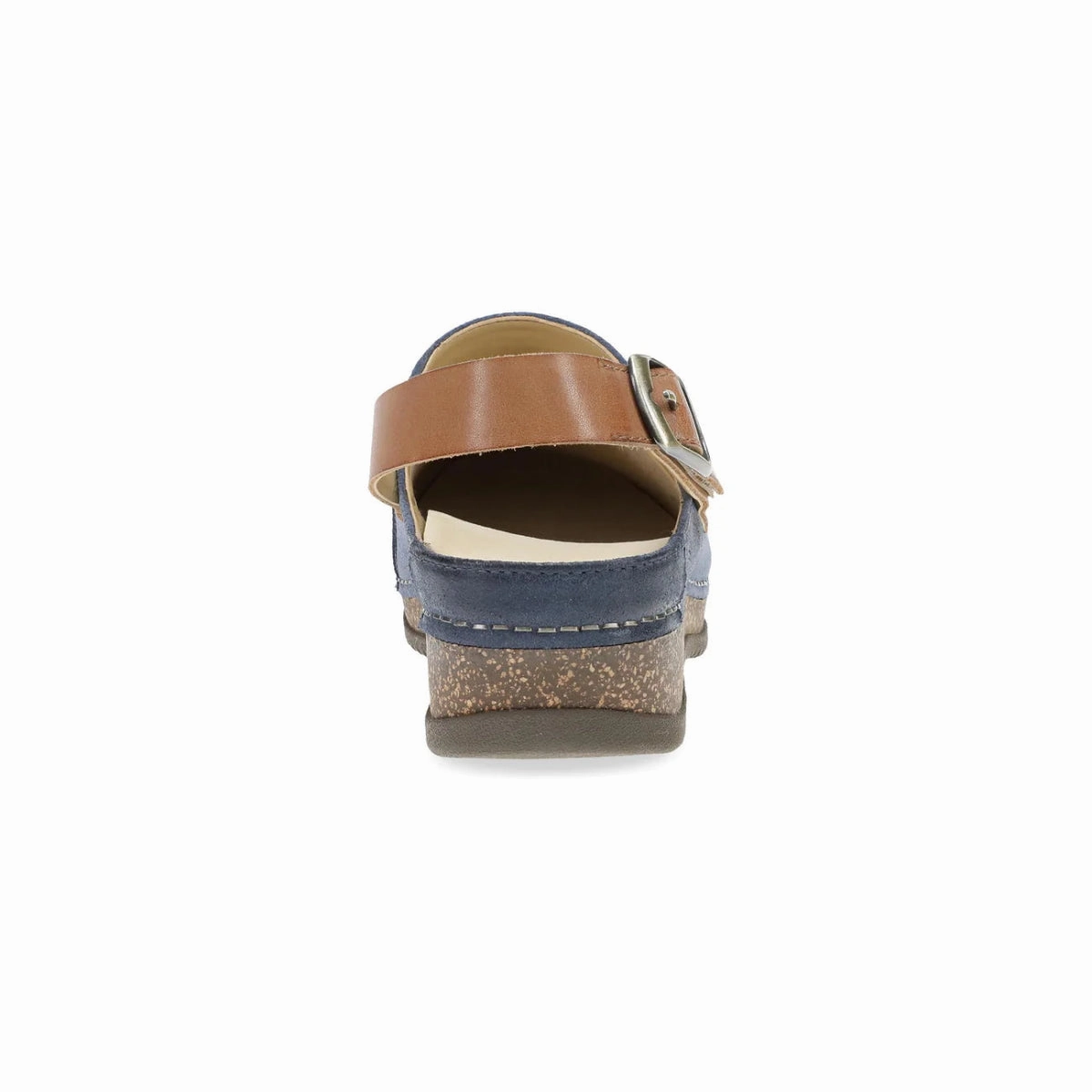 Heat resistant Dansko Merrin Women's Mule In Blue Burnished Suede