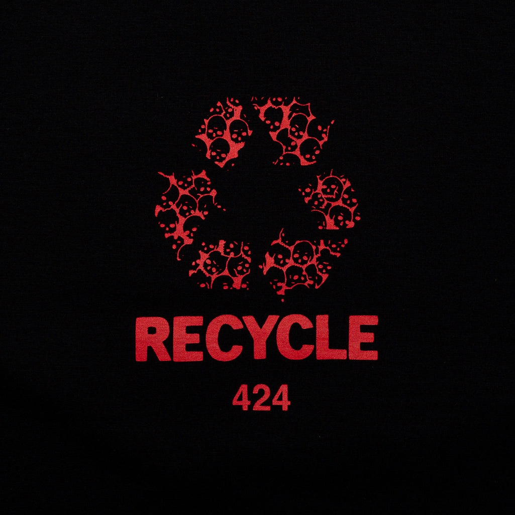 424 Recycle Tee - Black/Red QuickDry