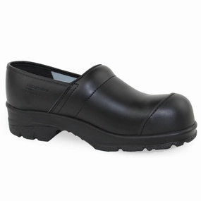 Sanita Dustin Mens Work Clog In Black Non Restrictive Fit Contoured Heel