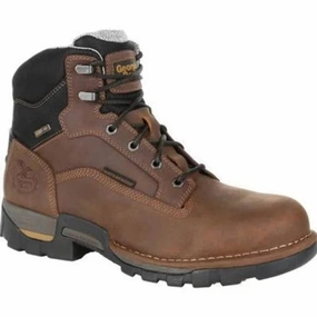 Georgia Boot Eagle One Men's Steel Toe Waterproof Work Boots Gb00313 In Brown Soldier