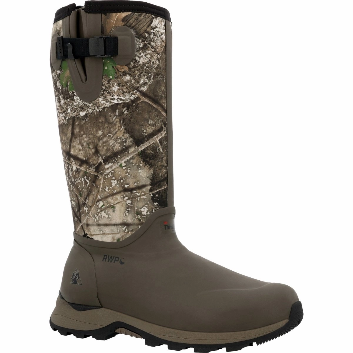 heel cup Flexible Frame Rough Terrain Rocky Trophy Series 1000G Insulated Men's Pull-On Boot Rks0659 in Realtree Apx