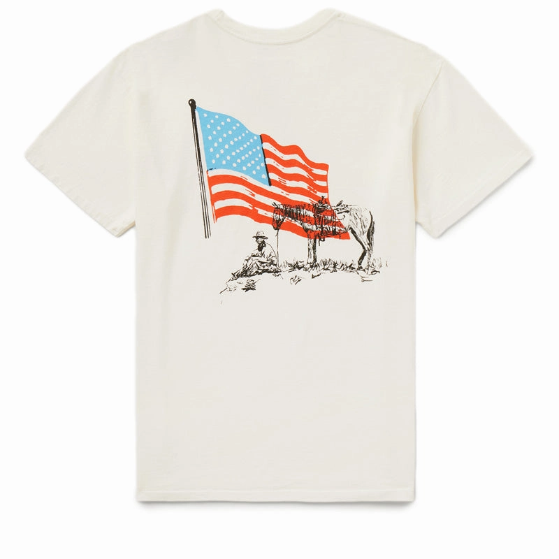 One Of These Days American Flag Tee - Bone Sharp Look