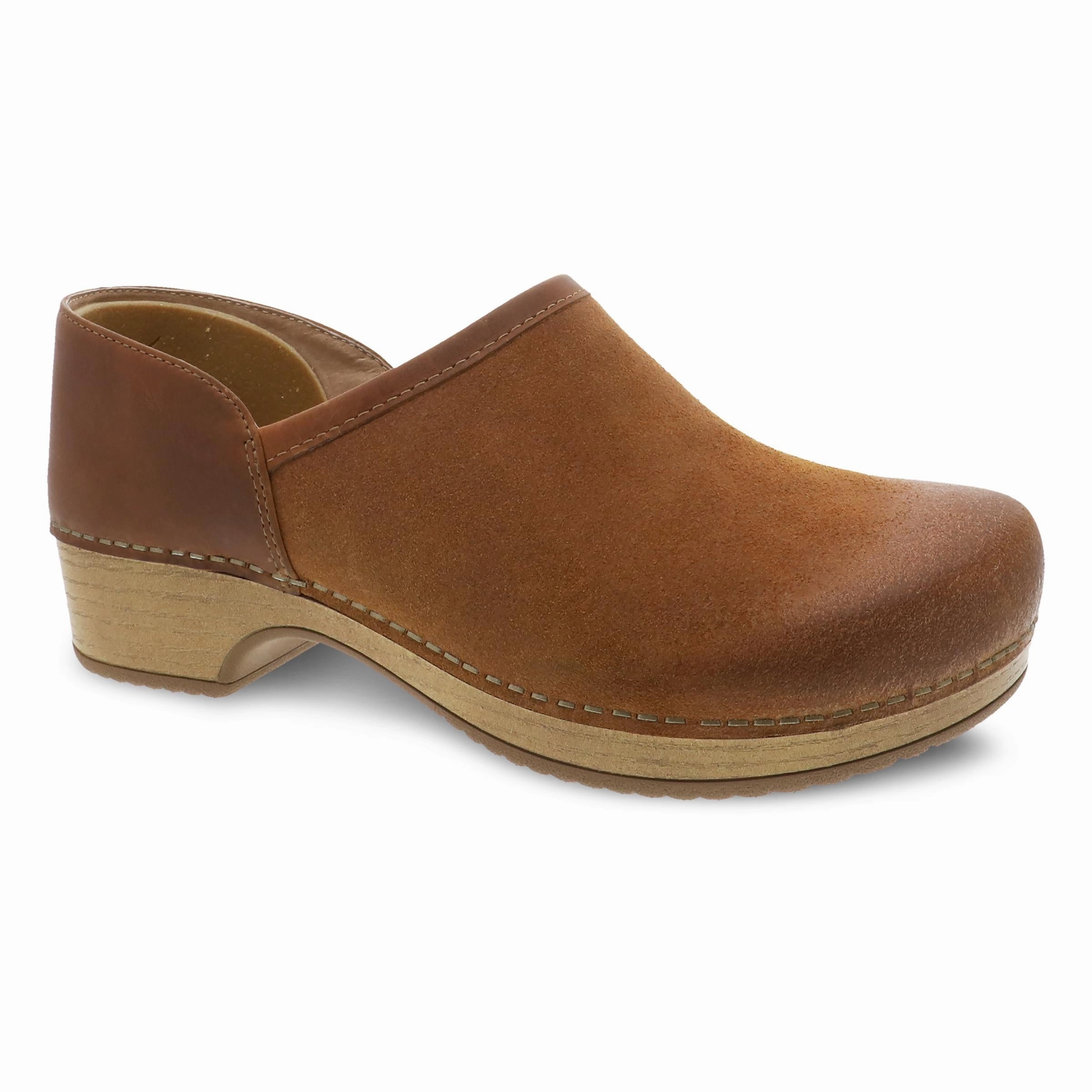 Brenna Tan Burnished Suede Thermal Regulating Insole Ventilation Ports