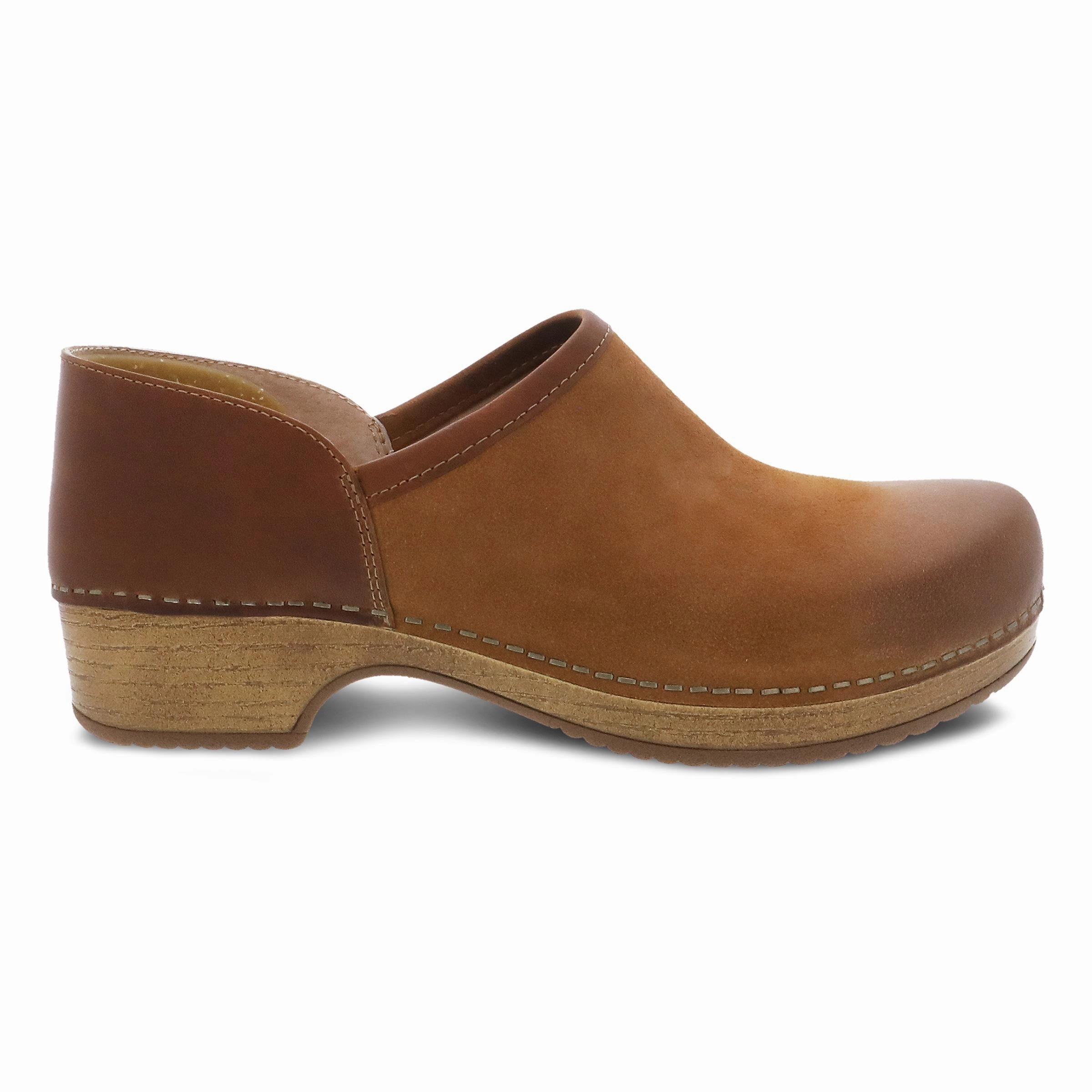 Brenna Tan Burnished Suede Flexible Outsole Bend Modern Silhouette