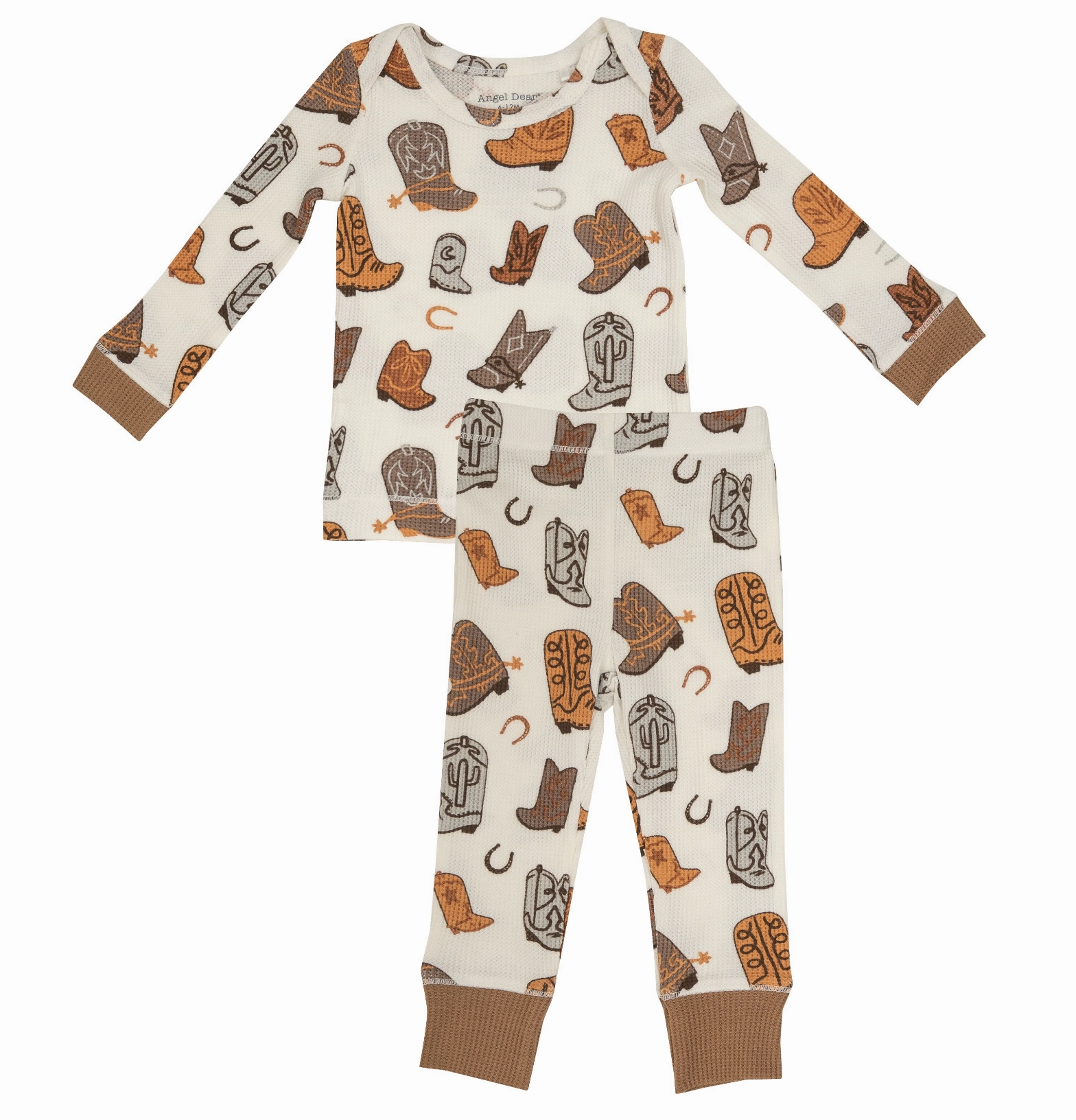 MultiDirectionalFlex Brown Boots L/S Loungewear Set