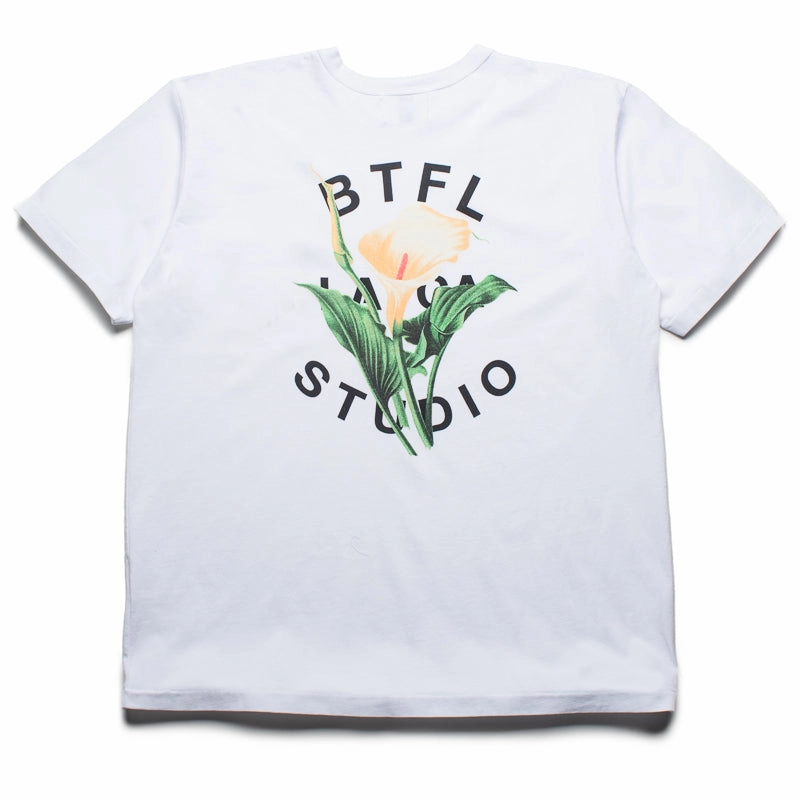 Low carbon footprint Soft and Light BTFL Calla Lily Tee - White