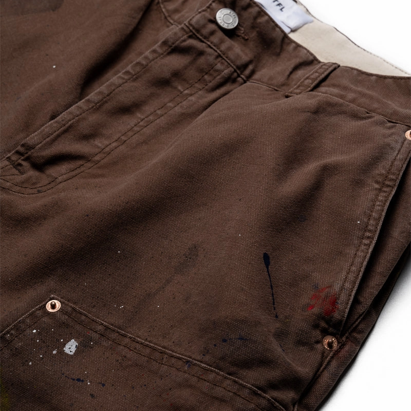 BTFL Double Knee Painters Pant - Mud NonRestrictive Design