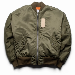 HeatReflective Lining BTFL Flight Jacket - Military Green