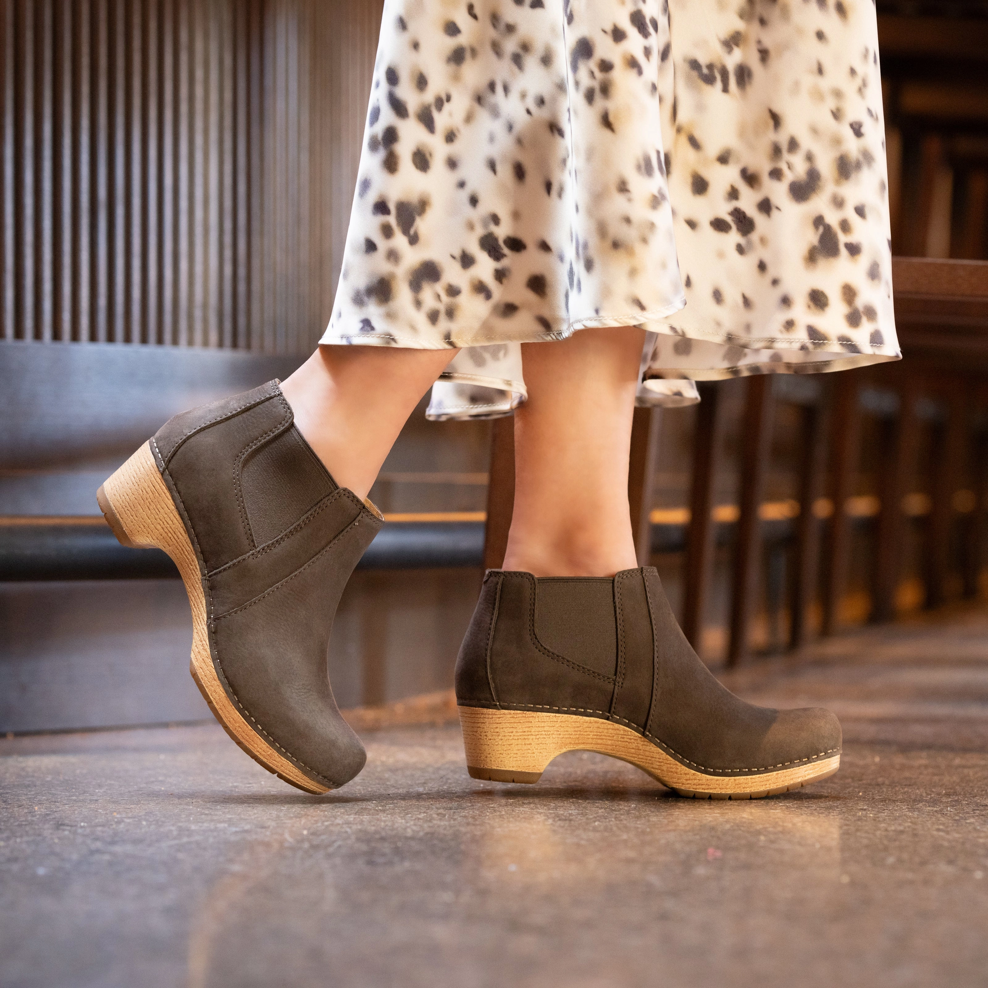 Tuxedo Party Shoes Subtle Shine Lane Mushroom Milled Nubuck