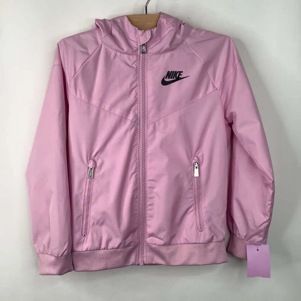 Size 4: Nike Pink Zip-Up Windbreaker PocketPlacement