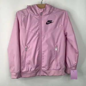 Size 4: Nike Pink Zip-Up Windbreaker PocketPlacement