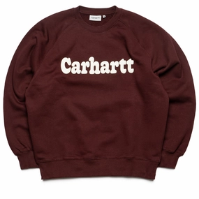 Carhartt WIP Bubbles Sweatshirt - Amarone TemperatureRegulatingLining Web Glow
