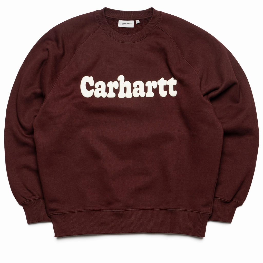 Carhartt WIP Bubbles Sweatshirt - Amarone TemperatureRegulatingLining Web Glow