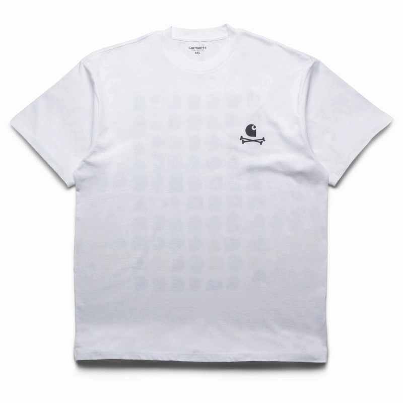 Carhartt WIP C Logo Archive Tee - White outdoor mode Party Guest