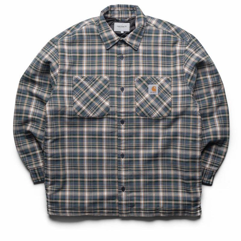 AntimicrobialTreatment Carhartt WIP Cronyn Check Shirt Jacket - Dark Navy