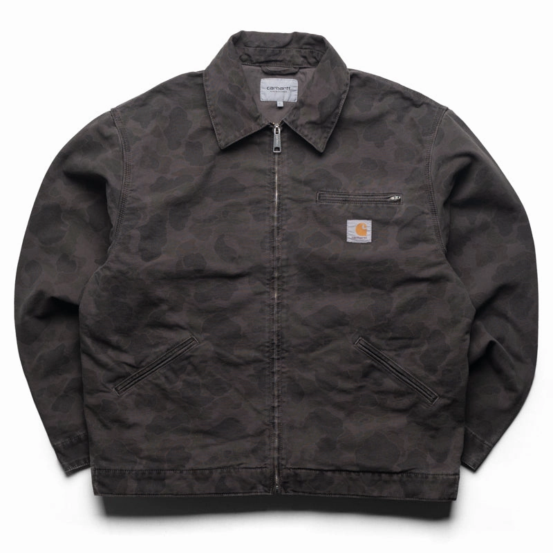 Carhartt WIP Duck Detroit Jacket - Green/Porphyry Camo Duck Camera Glow Storm Core