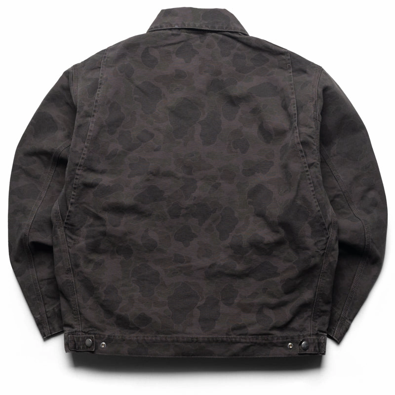 Carhartt WIP Duck Detroit Jacket - Green/Porphyry Camo Duck FlatlockSeaming SmoothFinish