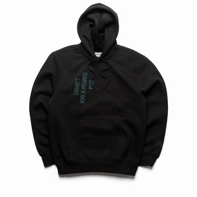 Carhartt WIP Hooded Signature Sweatshirt - Black Comfort Design CompressiveFitFabric
