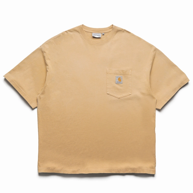 Carhartt WIP Hudson Pocket Tee - Dusty Hamilton Brown Motion Core Comfortable Shorts