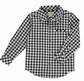 Dark Navy/White Micro Plaid Atwood Woven Shirt FadeResistant Training Fit