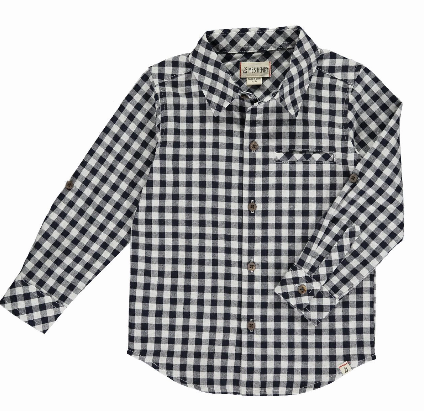 Dark Navy/White Micro Plaid Atwood Woven Shirt FadeResistant Training Fit