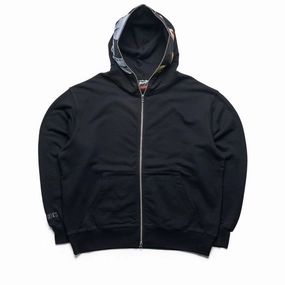 Pleasures RAM Zip Hoodie - Black Sun shield