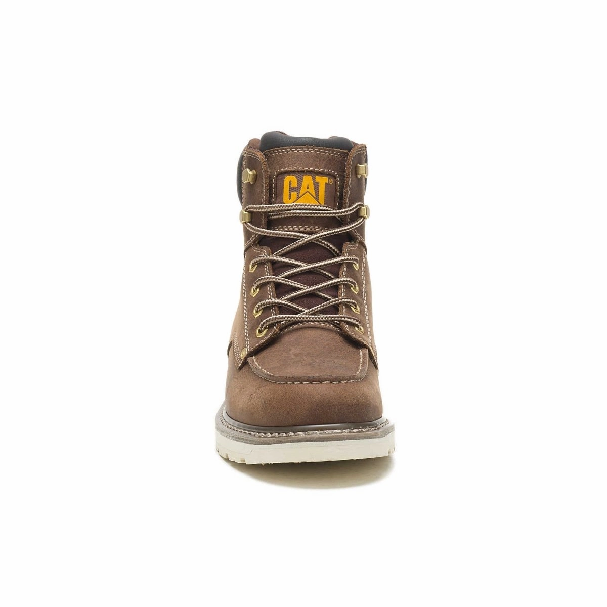 Reliable Cushion All Weather Guard Shoes Caterpillar Calibrate Men's Soft Toe Work Boot In Khaki (p51074