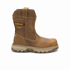 Caterpillar Colorado Equip Wellington Men's Waterproof Composite Toe Work Boot (P91755) In Pyramid Mud Resistant Rainy Days