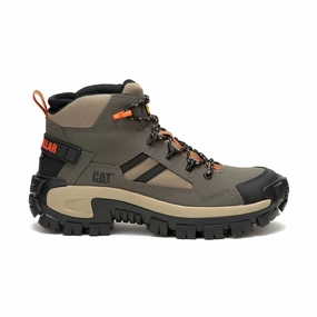 Caterpillar Men's Invader Mid Vent Composite Toe Work Boot (P91666) In Bungee Cord All Weather River Crossing Walk Easy