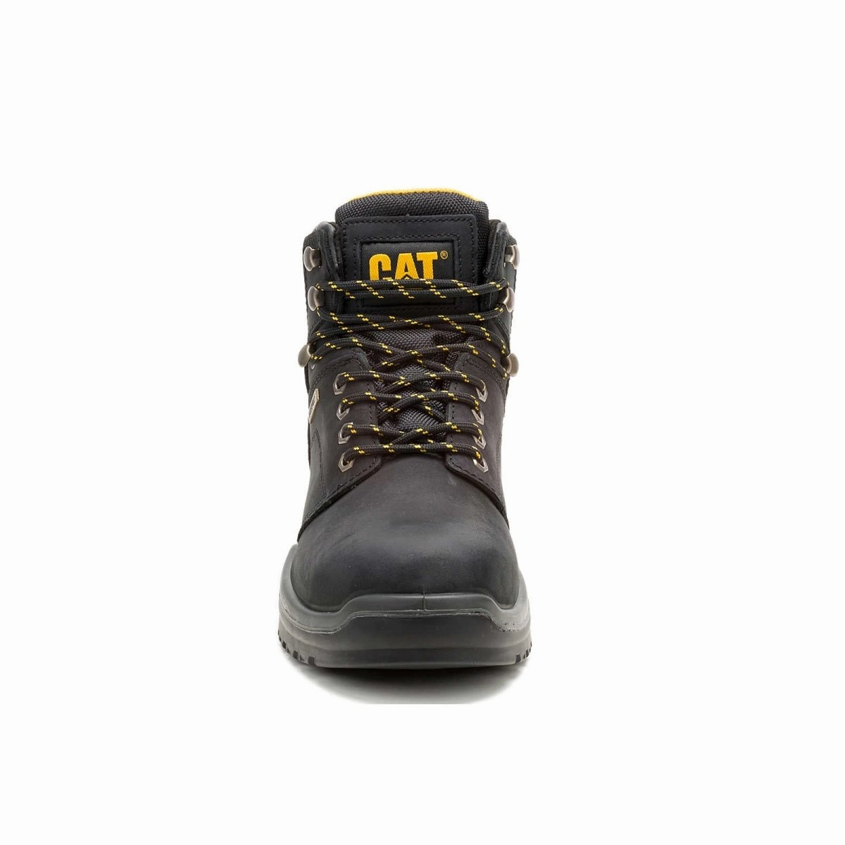 Caterpillar Men's Striver Waterproof Steel Toe Work Boot (P91786) In Black Farm Life Insulated Snowy Path