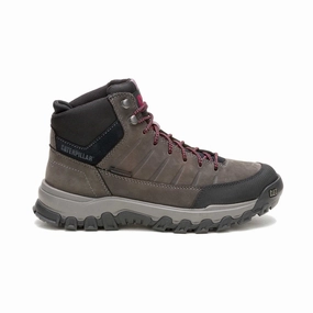 Protective Finish Outdoor Trek Caterpillar Men's Threshold Rebound Mid Waterproof Boot (P726201) In Pavement