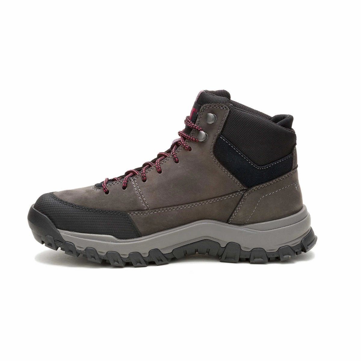 Caterpillar Men's Threshold Rebound Mid Waterproof Boot (P726201) In Pavement lace up closure Neutral Finish