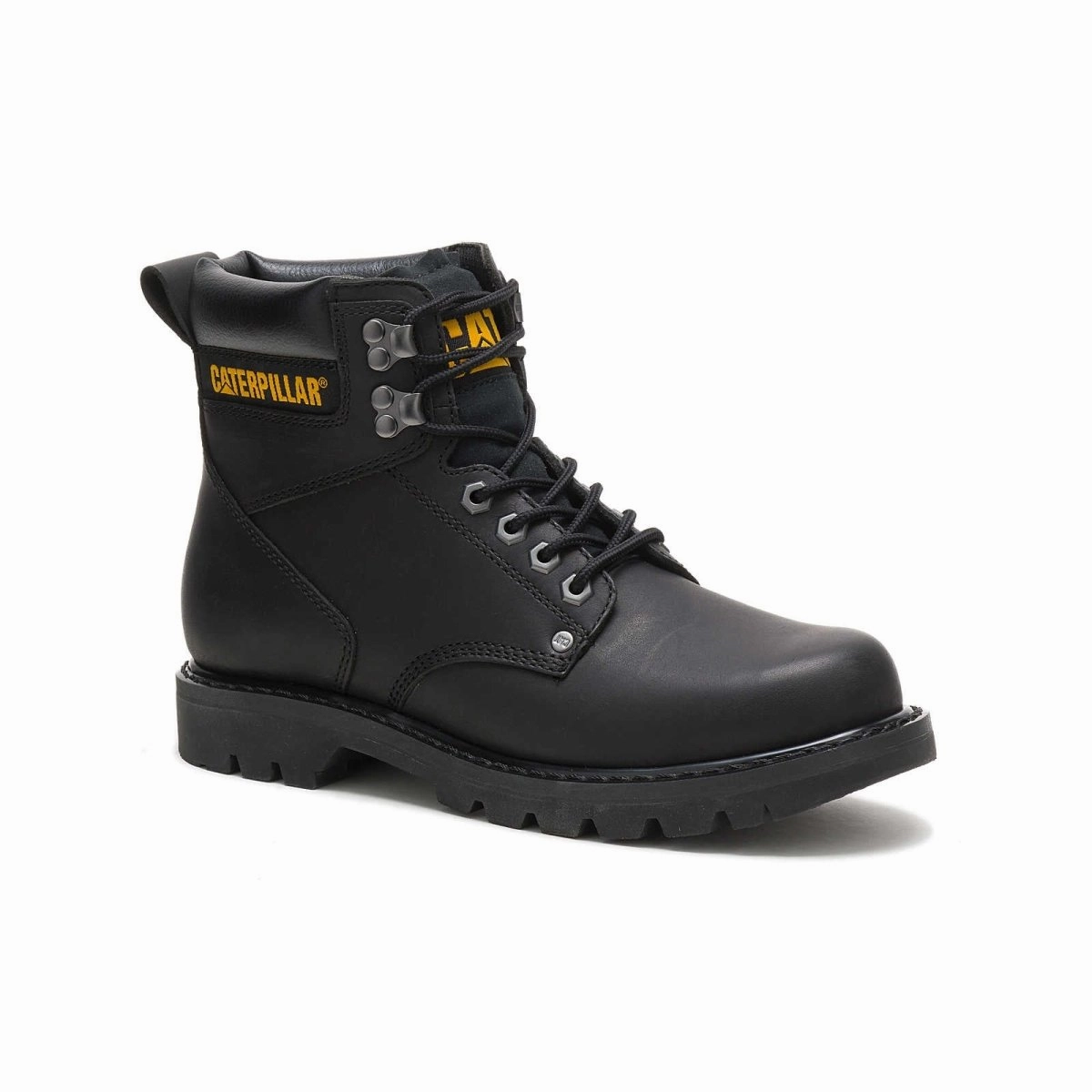 Caterpillar  Second Shift Men's Work Boot (p70043) In Black Construction Strength Comfort Work Boots