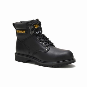 Caterpillar Second Shift Steel Toe Men's Work Boot (p89135) In Black High Safety Standard